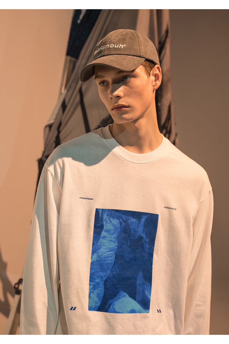 メスノウン(MASSNOUN) SL LOGO VINYL LONG SLEEVE MFNLS002-WT