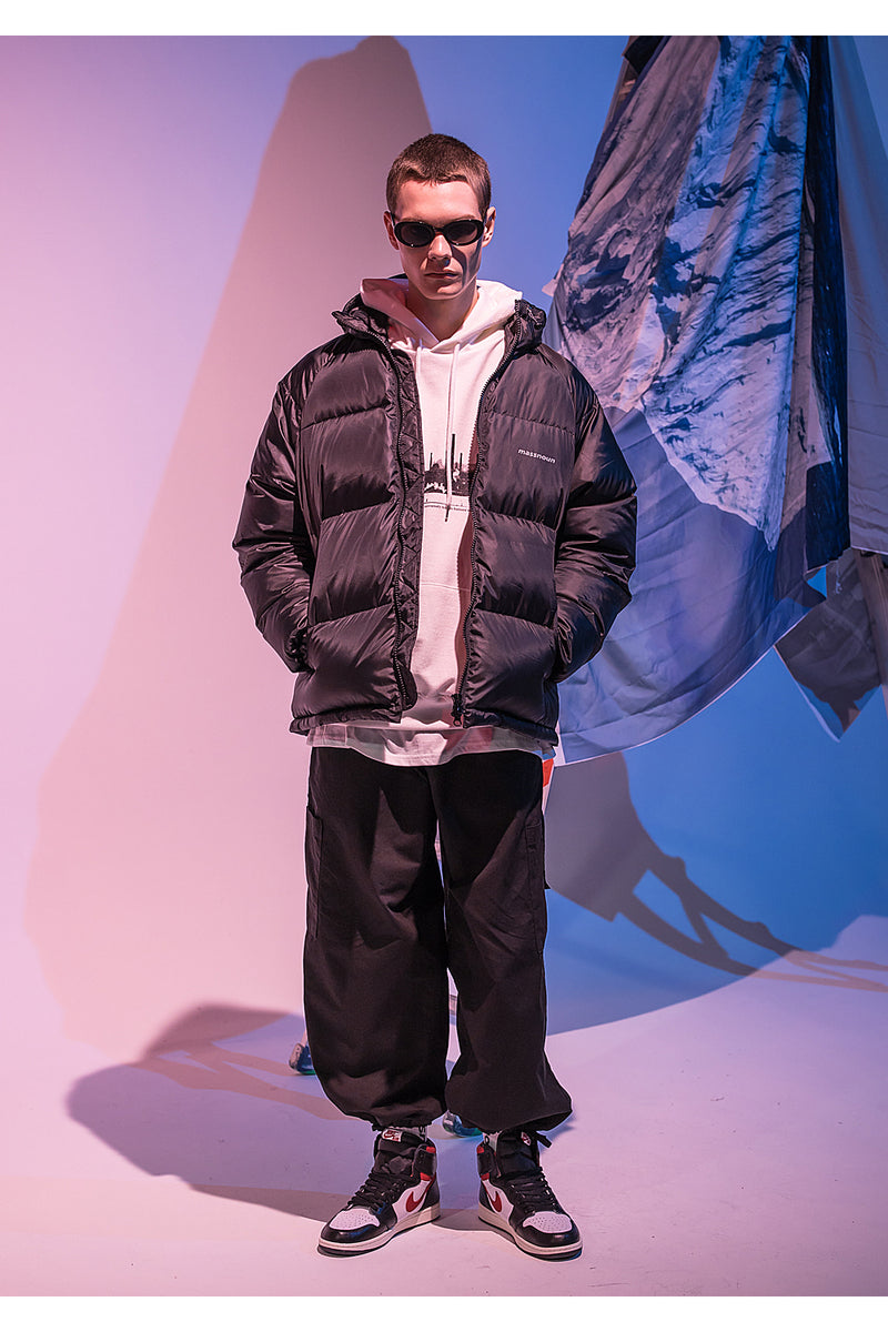 メスノウン(MASSNOUN)  SL LOGO REFLECTIVE STANDARD PADDING MFNPD001-BK