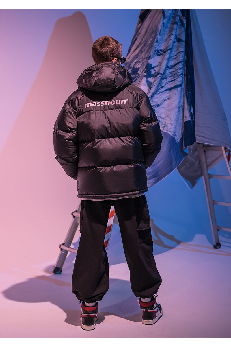 メスノウン(MASSNOUN)  SL LOGO REFLECTIVE STANDARD PADDING MFNPD001-BK