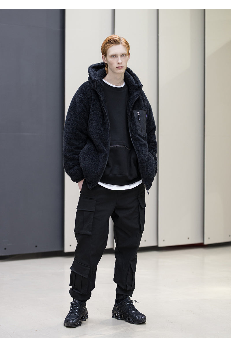 メスノウン(MASSNOUN) NUCLEAR TURTLE DOUBE SOFT WOOL JUMPER MFNPD003-BK