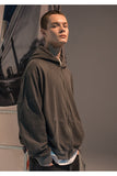 メスノウン(MASSNOUN)  SL LOGO PIGMENT OVER-FIT HOOD ZIP-UP MFNZP001-BK