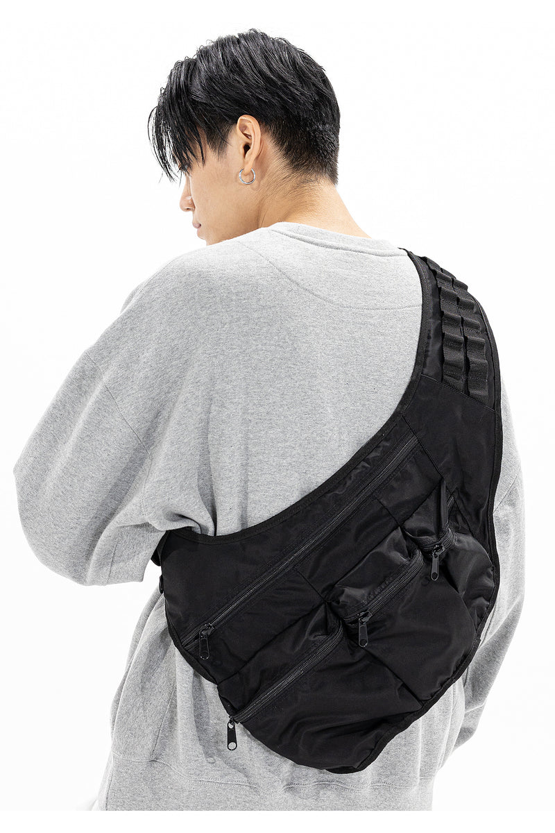 マスノウン(MASSNOUN) THREE POCKET CROSS BAG MFZAB001-BK