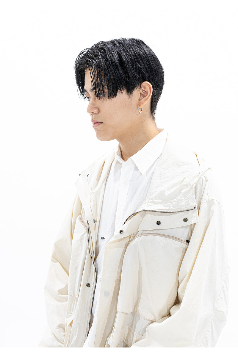 マスノウン(MASSNOUN) MULTI POCKET HOODY FISHTAIL COAT MFZCT001-IV