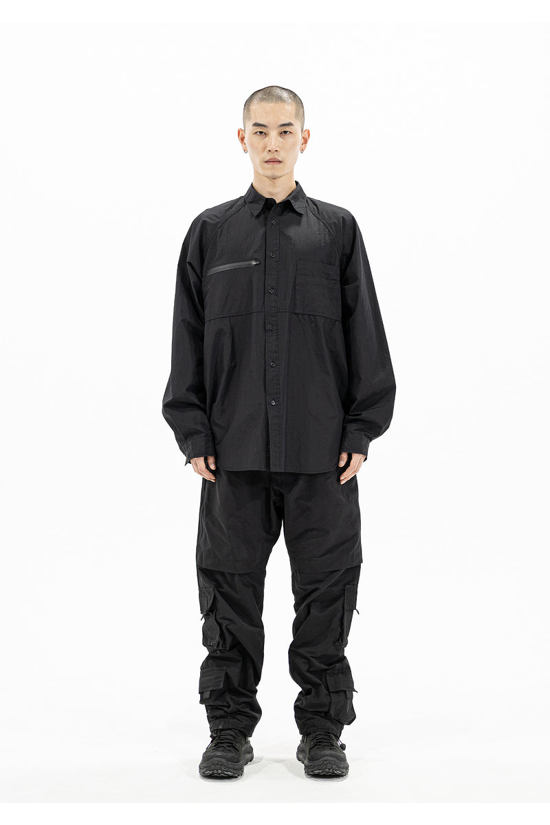 マスノウン(MASSNOUN) MULTI POCKET TRACK PANTS MFZTP001-BK