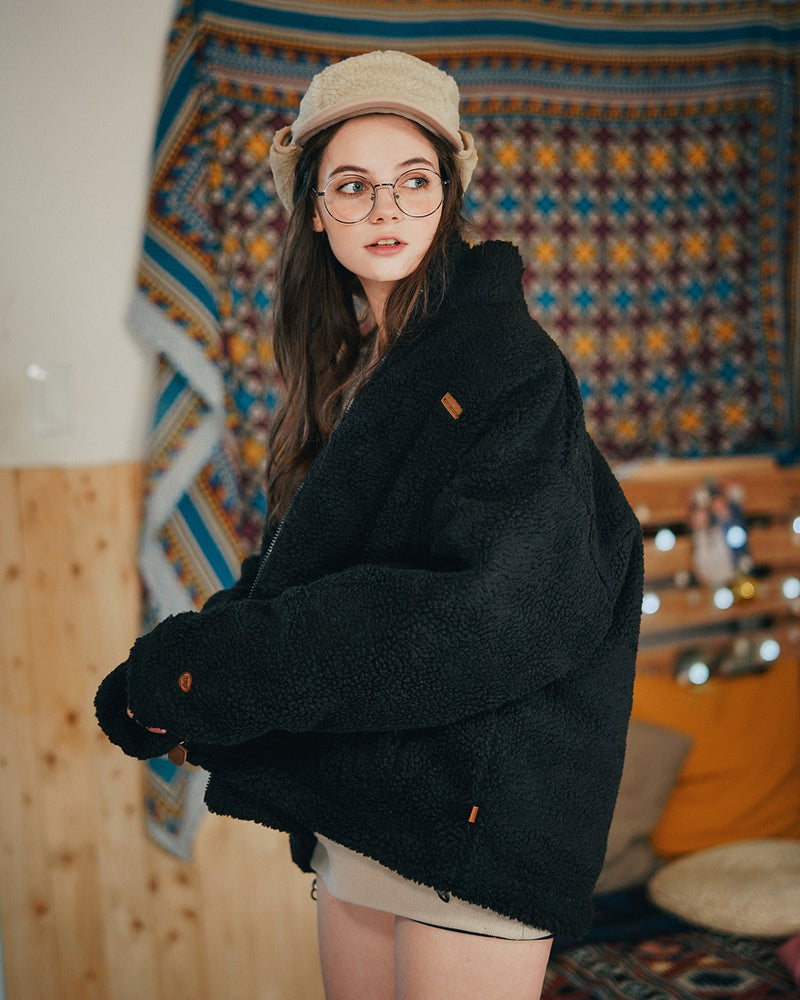 ダブルユーブイプロジェクト(WV PROJECT) MUFFIN WOOL JACKET BLACK MJJK7341