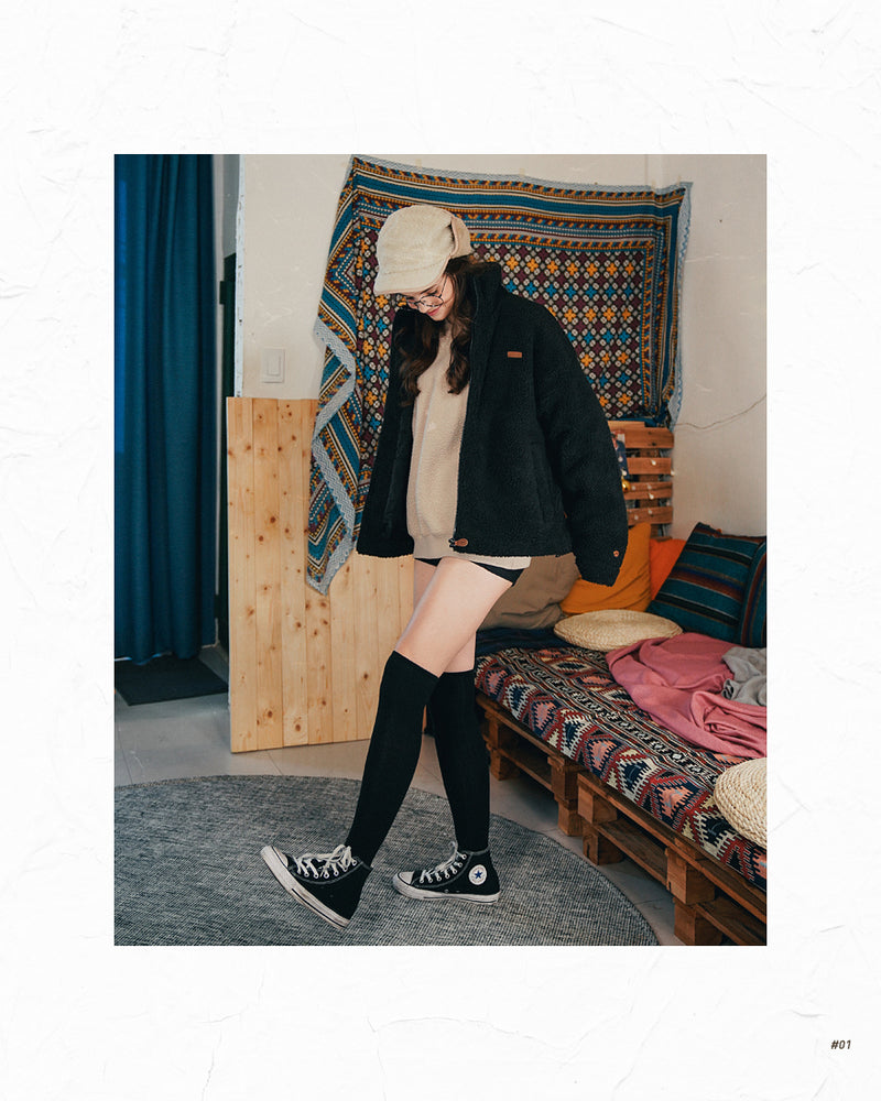 ダブルユーブイプロジェクト(WV PROJECT) MUFFIN WOOL JACKET BLACK MJJK7341