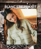 ダブルユーブイプロジェクト(WV PROJECT)BLANC STRIPE KNIT BEIGE MJKN7310