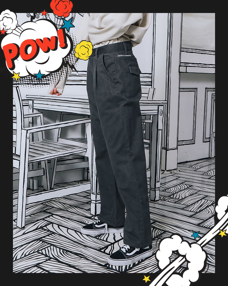 ダブルユーブイプロジェクト(WV PROJECT) MODA WIDE PANTS CHARCOAL MJLP7220