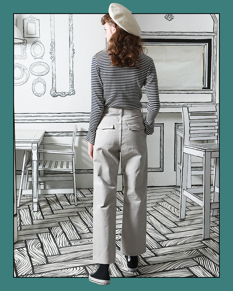 ダブルユーブイプロジェクト(WV PROJECT) MODA WIDE PANTS GRAY MJLP7220
