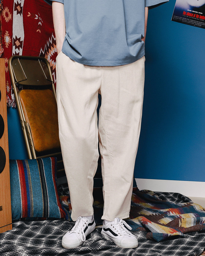 ダブルユーブイプロジェクト(WV PROJECT)COSE LINEN PANTS IVORY MJLP7259