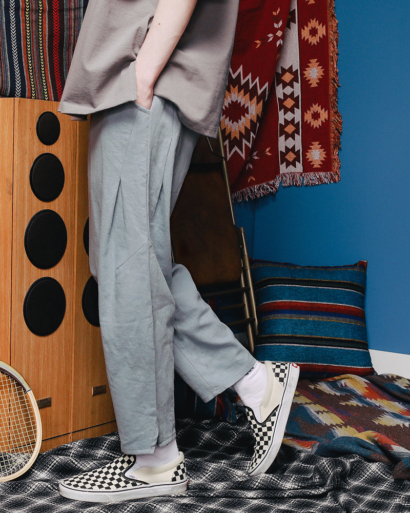 ダブルユーブイプロジェクト(WV PROJECT)COSE LINEN PANTS BLUEGRAY MJLP7259