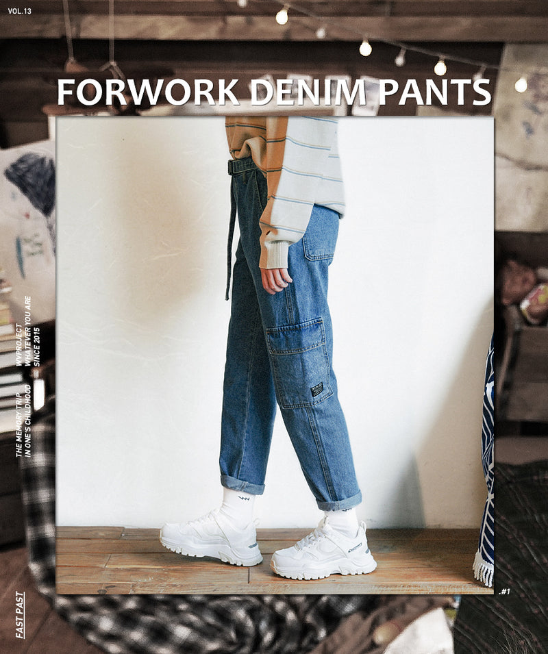 ダブルユーブイプロジェクト(WV PROJECT) FORWORK DENIM PANTS BLUE MJLP7315