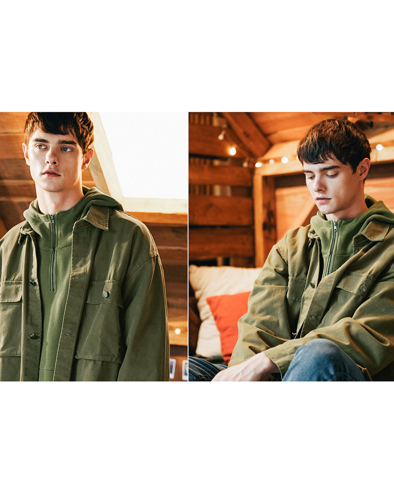 ダブルユーブイプロジェクト(WV PROJECT)EVELYN SHIRT JACKET KHAKI MJLS7308