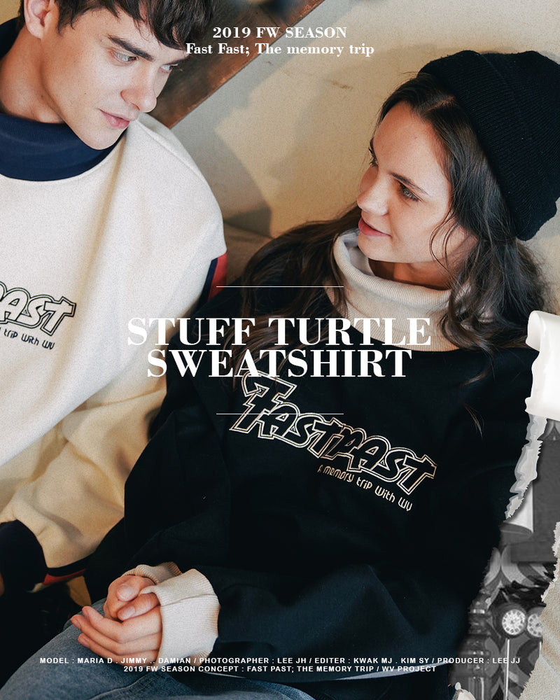 더블유브이프로젝트(WV PROJECT) Stuff Turtle SweatShirt BLACK MJMT7301