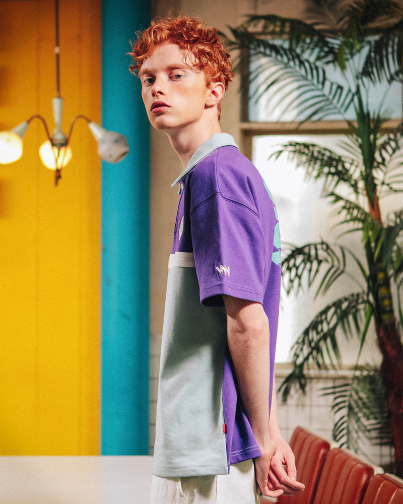 ダブルユーブイプロジェクト(WV PROJECT) STEPS SHORT SLEEVE PURPLE MJST7170