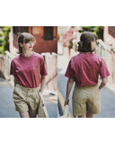 ダブルユーブイプロジェクト(WV PROJECT) Penta Pocket Pigment Short Sleeve T-Shirt OldPink MJST7502