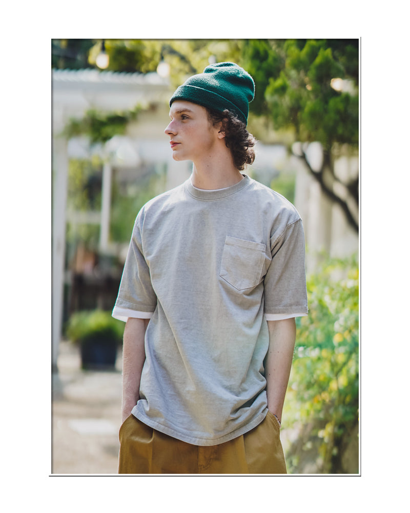 ダブルユーブイプロジェクト(WV PROJECT) Penta Pocket Pigment Short Sleeve T-Shirt Grey MJST7502