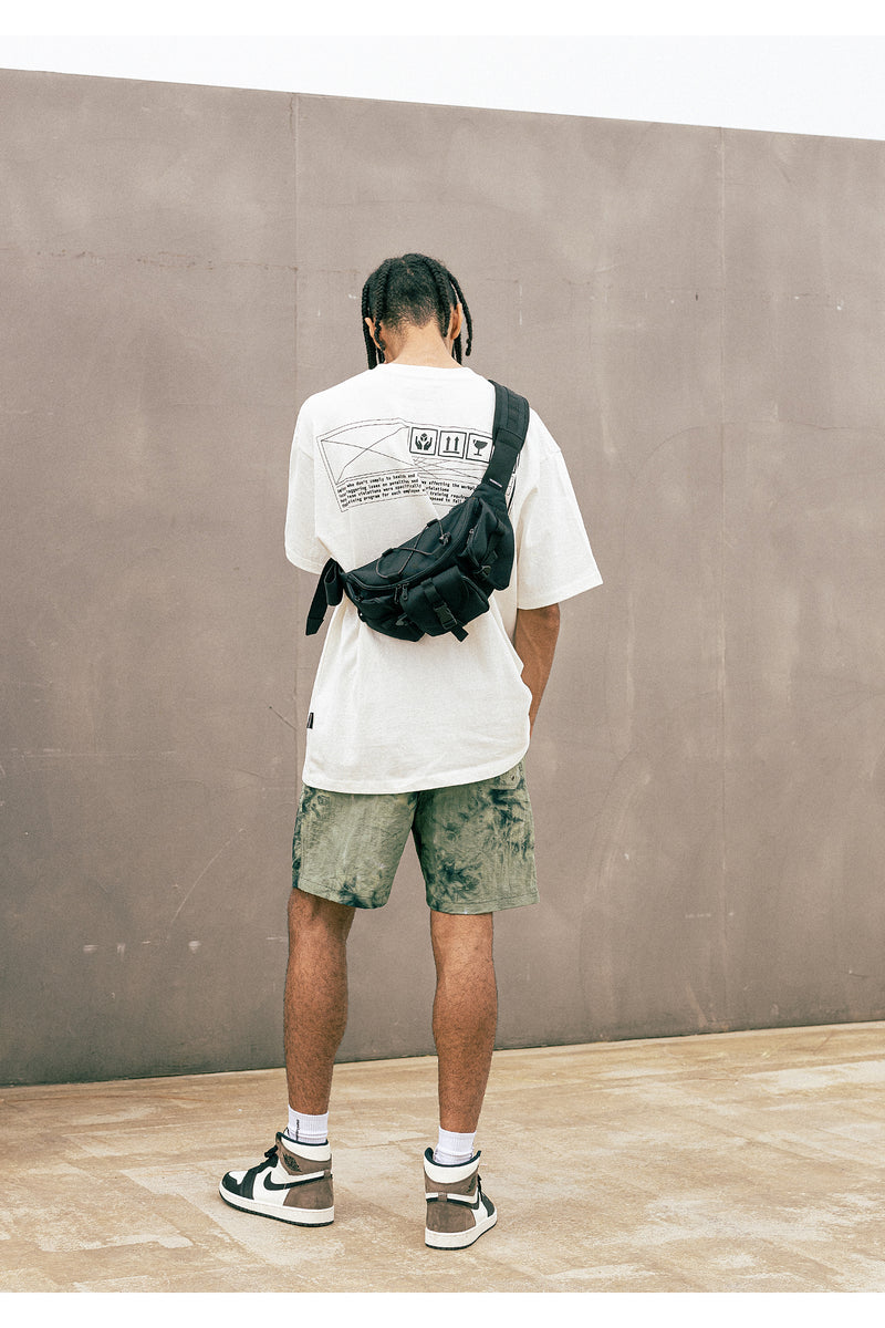 マスノウン(MASSNOUN)  MULTI POCKET WAIST BAG MSOAB004-BK