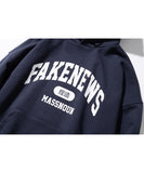 マスノウン(MASSNOUN)  ARCHFAKE LOGO OVERSIZED HOODY MSOHD004-NV