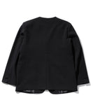 マスノウン(MASSNOUN)  COLLARLESS OVERSIZED BLAZER JACKET MSOJK005-BK