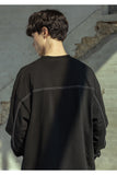 マスノウン(MASSNOUN)  OVERSIZED STITCH LONG SLEEVE MSOLS001-BK