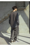 マスノウン(MASSNOUN)  OVERSIZED STITCH LONG SLEEVE MSOLS001-DG