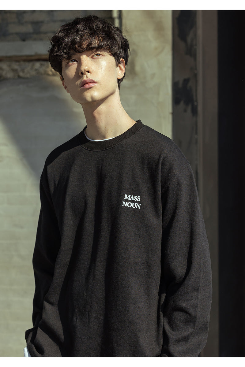 マスノウン(MASSNOUN)  FAKENEWS TURNCOAT CREWNECK MSOLS002-BK