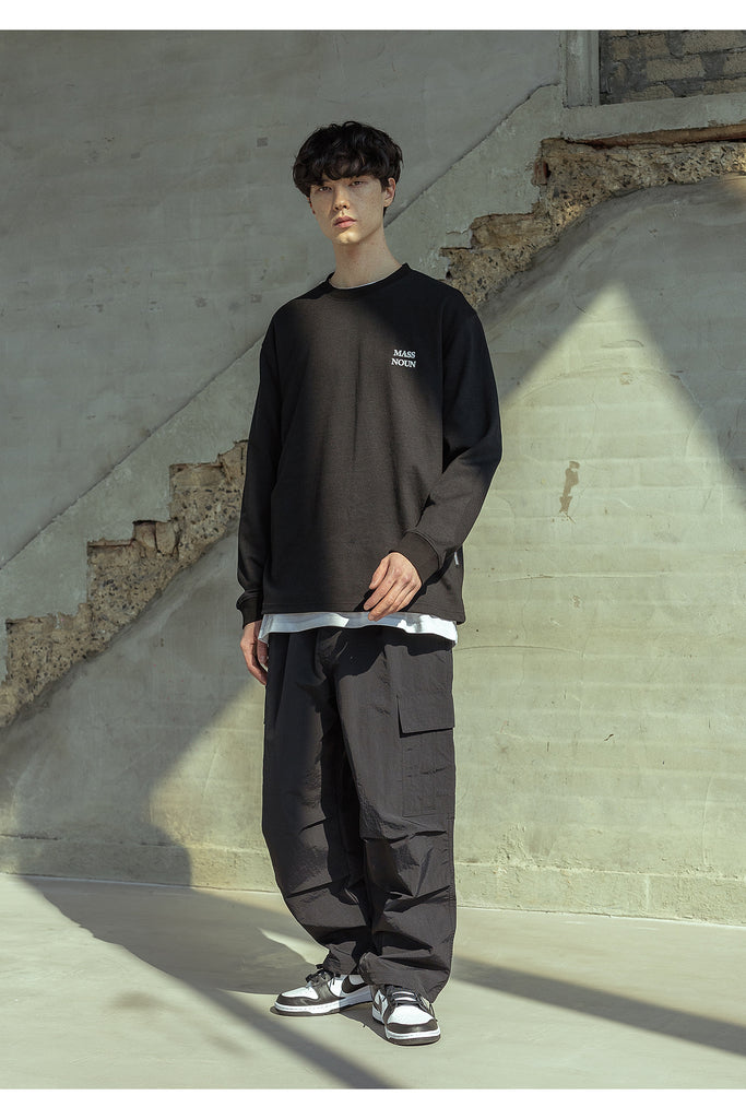 マスノウン(MASSNOUN) EASY CARGO NYLON PANTS MSOTP008-BK