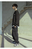 マスノウン(MASSNOUN)  EASY CARGO NYLON PANTS MSOTP008-BK