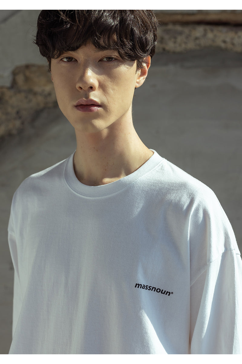 マスノウン(MASSNOUN)  MUSHROOM OVERSIZED T-SHIRTS MSOTS001-WT