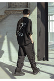 マスノウン(MASSNOUN)  FAKE DUCK OVERSIZED T-SHIRTS MSOTS002-BK