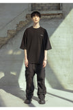 マスノウン(MASSNOUN)  FAKE DUCK OVERSIZED T-SHIRTS MSOTS002-BK