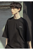 マスノウン(MASSNOUN)  FAKE DUCK OVERSIZED T-SHIRTS MSOTS002-BK