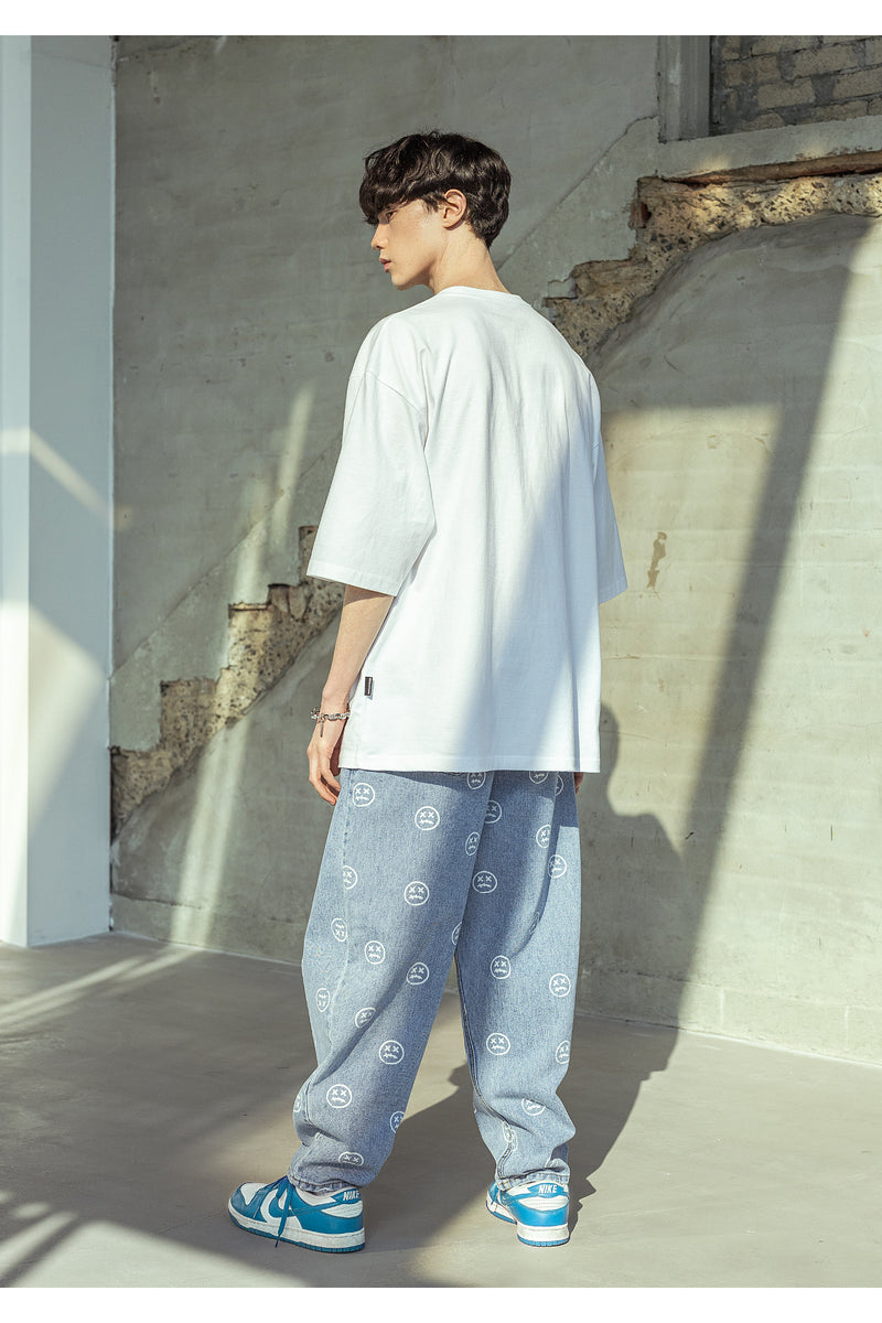 マスノウン(MASSNOUN)  ARCH LOGO OVERSIZED T-SHIRTS MSOTS003-WT