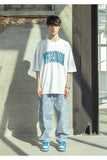 マスノウン(MASSNOUN)  ARCH LOGO OVERSIZED T-SHIRTS MSOTS003-WT