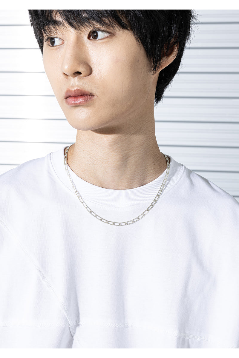 マスノウン(MASSNOUN) HEXAGONAL 925 SILVER CHAIN NECKLACE MSTAJ001-SV