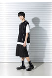マスノウン(MASSNOUN) TWISTED OPEN KNIT VEST MSTNT004-BK