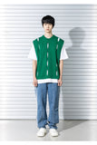 マスノウン(MASSNOUN)  TWISTED OPEN KNIT VEST MSTNT004-GN