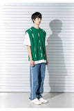 マスノウン(MASSNOUN)  TWISTED OPEN KNIT VEST MSTNT004-GN