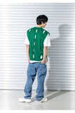マスノウン(MASSNOUN)  TWISTED OPEN KNIT VEST MSTNT004-GN