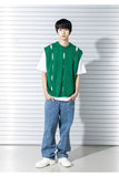 マスノウン(MASSNOUN)  TWISTED OPEN KNIT VEST MSTNT004-GN