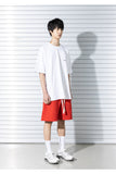 マスノウン(MASSNOUN)  C LOGO WIDE SHORT PANTS MSTSP001-RD