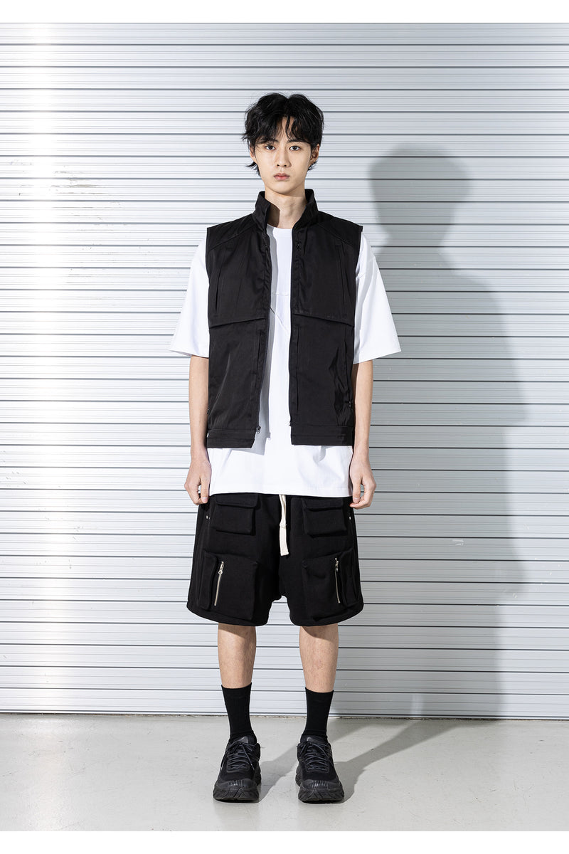 マスノウン(MASSNOUN) 4D MULTI POCKET SHORTS PANTS MSTSP002-BK