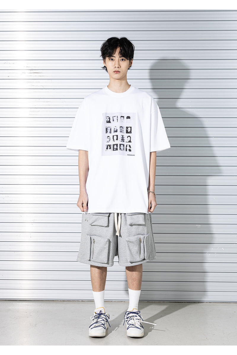 マスノウン(MASSNOUN) 4D MULTI POCKET SHORTS PANTS MSTSP002-GY