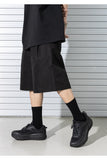 マスノウン(MASSNOUN) TWO TUCK WIDE BERMUDA PANTS MSTSP003-BK