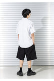 マスノウン(MASSNOUN)  STRIPE INVERTED PLEATS SHIRTS MSTST003-BK