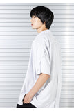 マスノウン(MASSNOUN)  STRIPE INVERTED PLEATS SHIRTS MSTST003-BK