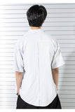 マスノウン(MASSNOUN)  STRIPE INVERTED PLEATS SHIRTS MSTST003-BK
