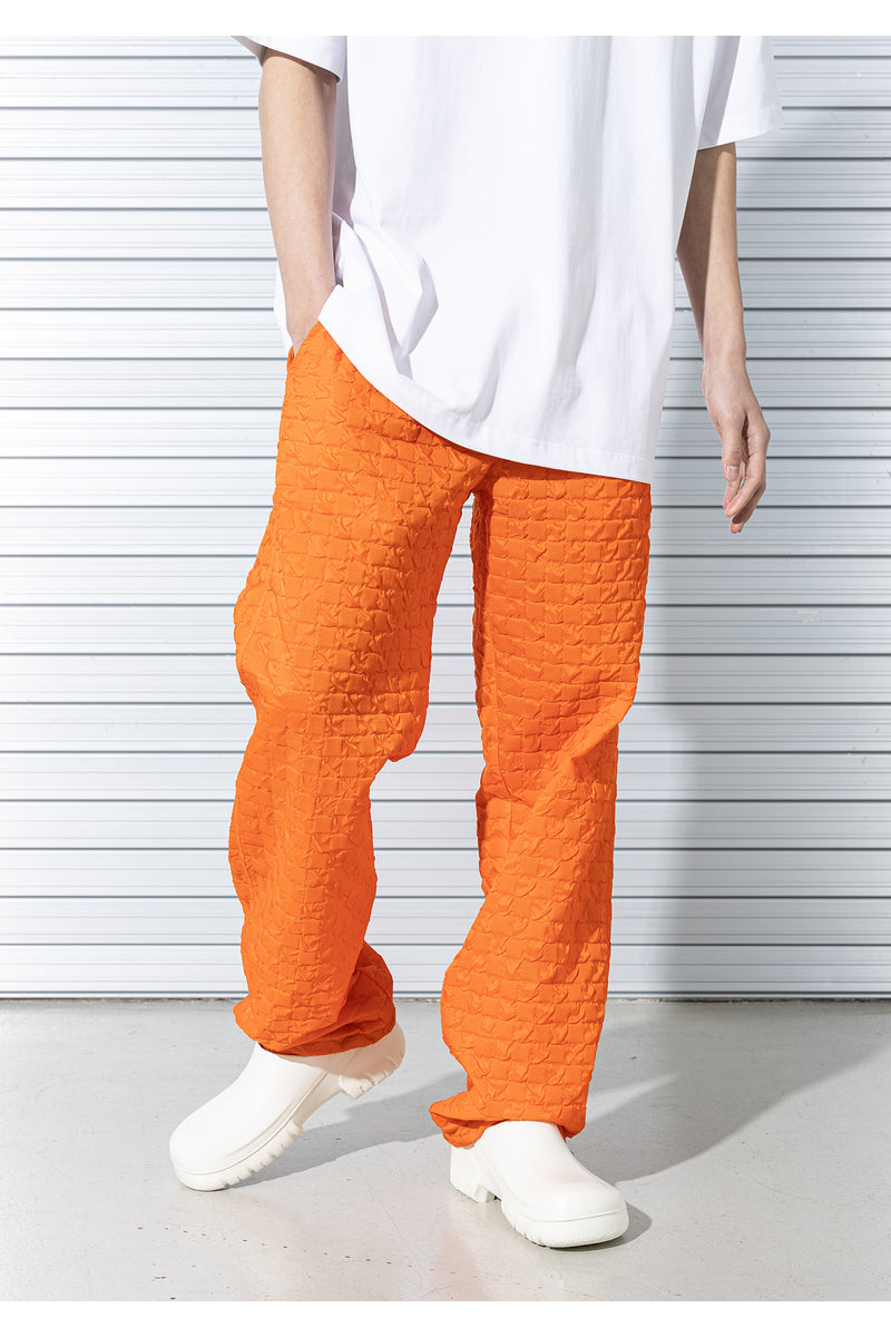 マスノウン(MASSNOUN)  CHECKERBOARD TRACK PANTS MSTTP003-OR