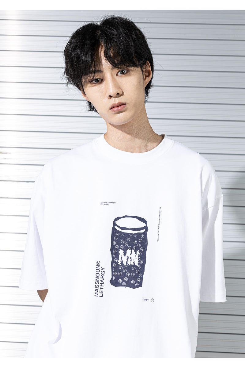 マスノウン(MASSNOUN) TUMBLER OVERSIZED T-SHIRTS MSTTS002-WT